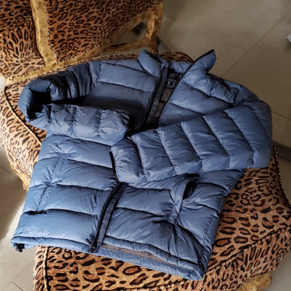 NEW ABERCROMBIE down puffer coat S water resistant